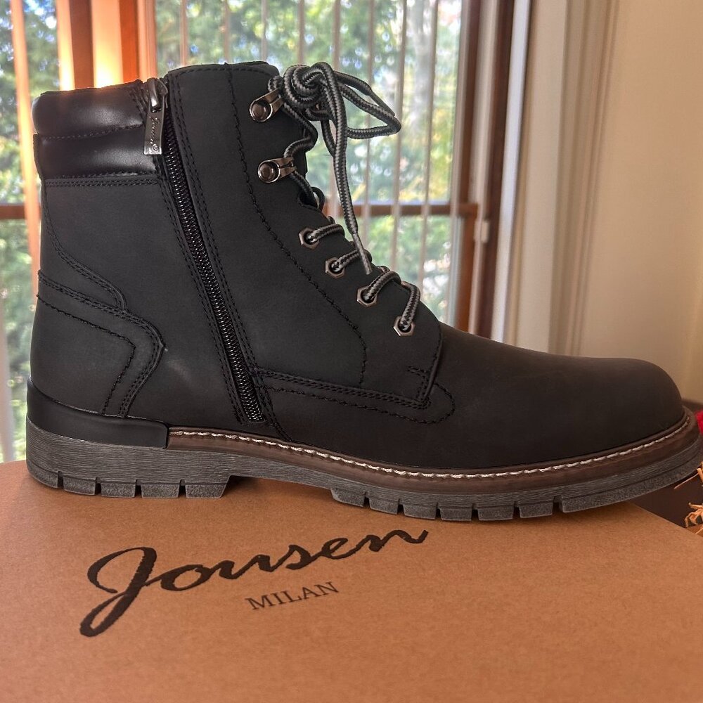 jousen Milan, mens casual boots  black size 12